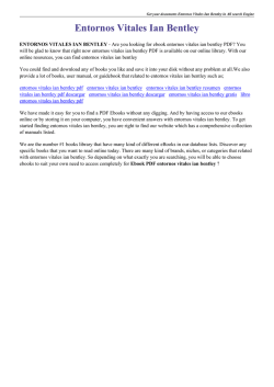 Entornos Vitales Ian Bentley