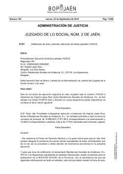 juzgado de lo social n&uacute;m. 2 de ja&eacute;n.