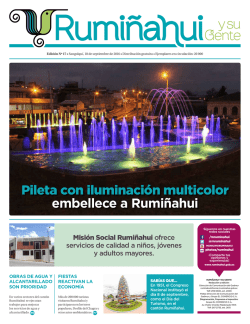 Rumi&ntilde;ahui y su Gente - Gobierno Municipal de Rumi&ntilde;ahui