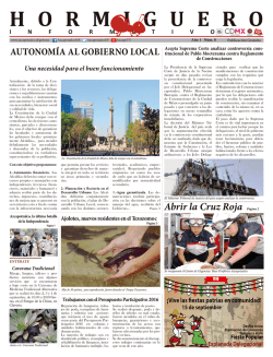 hormiguero - Gobierno Delegacional De Azcapotzalco