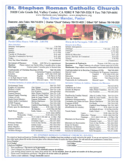 god bless our advertisers! - St. Stephen Roman Catholic Church