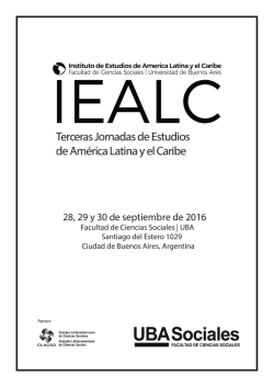 Descargar programa completo - Facultad de Ciencias Sociales