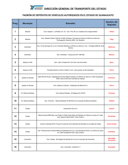 Direcci&oacute;n General de Transporte del Estado de Guanajuato