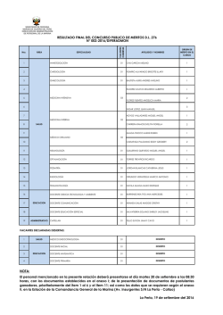 Descargar convocatoria - Marina de Guerra del Per&uacute;