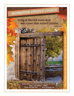 Current Bulletin - Incarnation Catholic Church