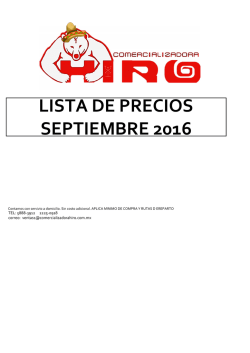 LISTA DE PRECIOS SEPTIEMBRE 2016.xlsx