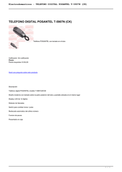 TELEFONO DIGITAL POSANTEL T-5907N (CK)