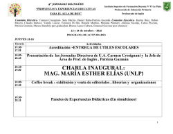 Programa - Instituto Superior de Formaci&oacute;n Docente N&ordm; 97