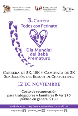 D&iacute;a Mundial del Beb&eacute; Prematuro Todos con Perinato