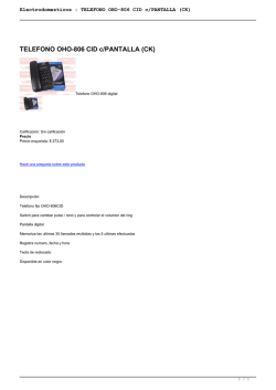 TELEFONO OHO-806 CID c/PANTALLA (CK)