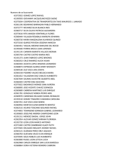 Numero de servicioSuscnomb 42372922 GOMEZ LOPEZ RAFAEL