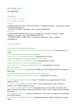 CC ZONA SUR octubre 2016