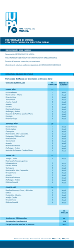 profesorado de m&uacute;sica con orientaci&oacute;n en direcci&oacute;n coral