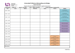 UTTT 1&ordm; B - Universidad Polit&eacute;cnica Metropolitana de Hidalgo