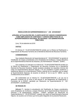 R. Superintendencia N&ordm; 230-2016