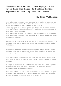 Dise&ntilde;ada Para Reinar: C&oacute;mo Equipar A La