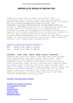 Sniper Elite Spear Of Destiny | betterworldbooks