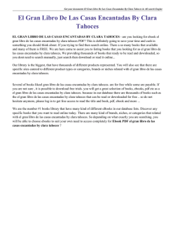 El Gran Libro De Las Casas Encantadas By Clara Tahoces