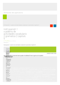 Holt spanish 1 cuaderno de actividades vocabulario 2 gramatica 2