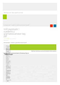 Holt expresate 1 cuaderno y gramatica answer key pdf