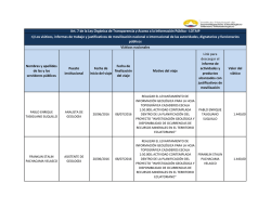Nombres y apellidos de las y los servidores p&uacute;blicos Puesto