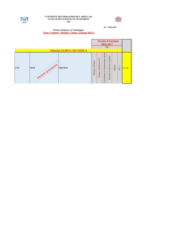 SECTION A - Universit&eacute; Sidi Mohamed Ben Abdellah Facult&eacute; des