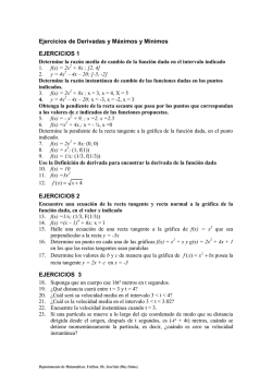 En los problemas trace la gr&aacute;fica de la funci&oacute;n y de la recta tangente