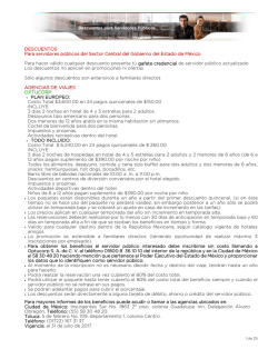 Descuentos - Gobierno del Estado de M&eacute;xico