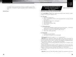 PROGRAMA SUGERENTE PARA EL DECIMO TERCER S&Aacute;BADO