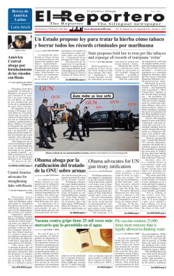 Un Estado propone ley para tratar la hierba c&oacute;mo tabaco y borrar