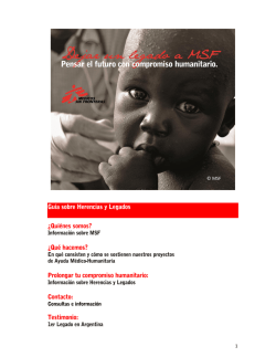 &iquest;Qu&eacute; es un testamento - M&eacute;dicos Sin Fronteras