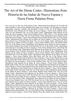 The Art of the Duran Codex: Illustrations from Historia de las Indias