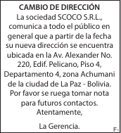 Archivo: Cambio de Direcci&oacute;n