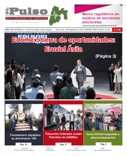 Edom&eacute;x, tierra de oportunidades: Eruviel &Aacute;vila