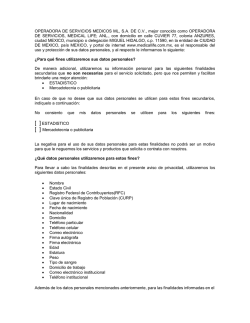 OPERADORA DE SERVICIOS MEDICOS ML, S.A. DE C.V., mejor