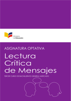 Lectura Cr&iacute;tica de Mensajes