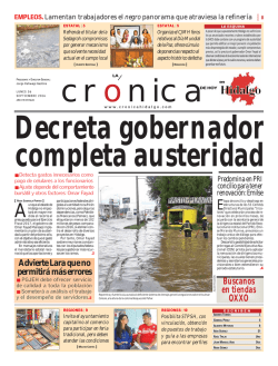 Versi&oacute;n Impresa - La Cr&oacute;nica de Hoy en Hidalgo