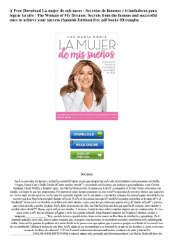 (( Free La mujer de mis sueos
