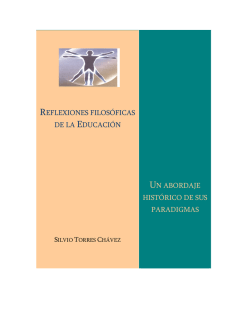reflexiones filos&oacute;ficas de la educaci&oacute;n un abordaje