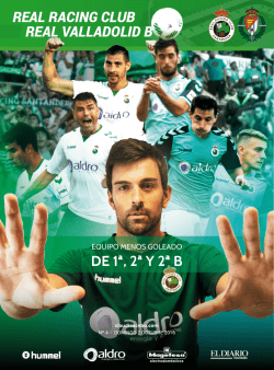 real racing club real valladolid b de 1&ordf;, 2&ordf; y 2&ordf; b