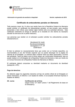 Certificado de antecedentes penales en Alemania