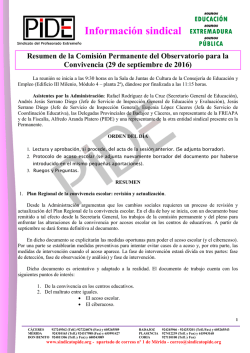 Informaci&oacute;n sindical