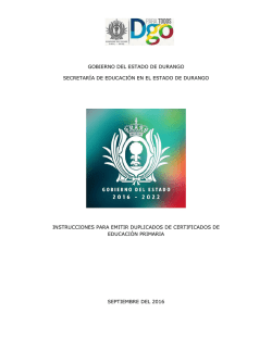 gobierno del estado de durango secretar&iacute;a de educaci&oacute;n en el