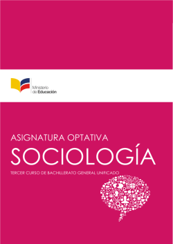 Asignatura Optativa de Sociolog&iacute;a