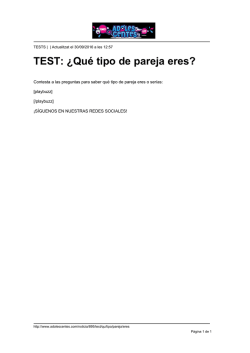 TEST: &iquest;Qu&eacute; tipo de pareja eres?