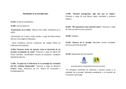 PROGRAMA 19 de Octubre 2016 SCECC