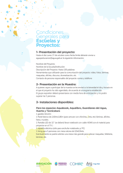 Condiciones Escuelas