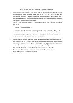 TALLER DE FUNCION LINEAL EN GRUPO DE TRES