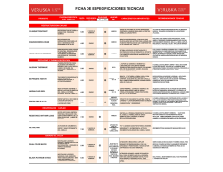 ficha de especificaciones tecnicas