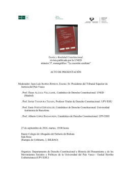 Teor&iacute;a y Realidad Constitucional, revista publicada por la UNED